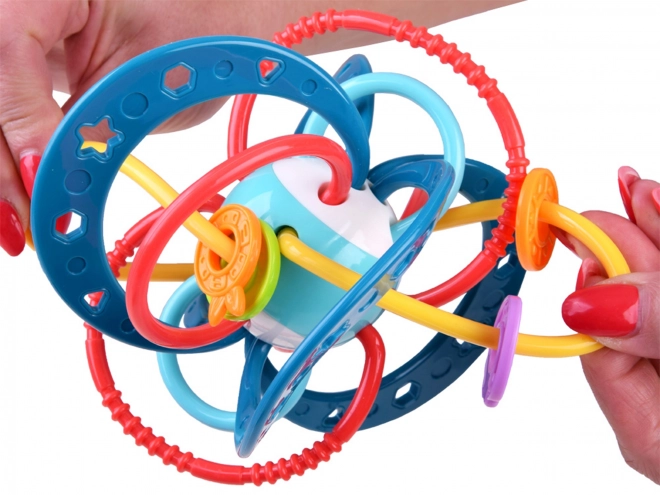 Woopie Baby Montessori Beißring und Rassel Spielzeug
