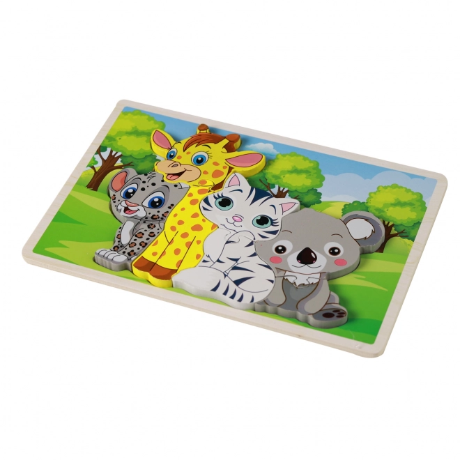 Holzpuzzle Tiere 8 Teile