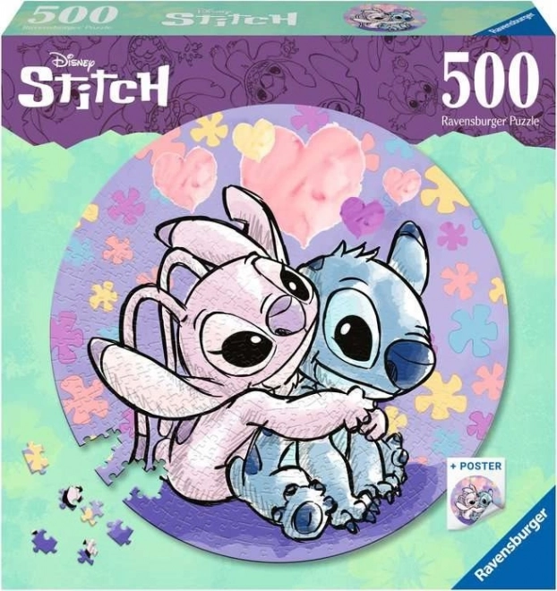 Kreisförmiges Puzzle STITCH 500 Teile