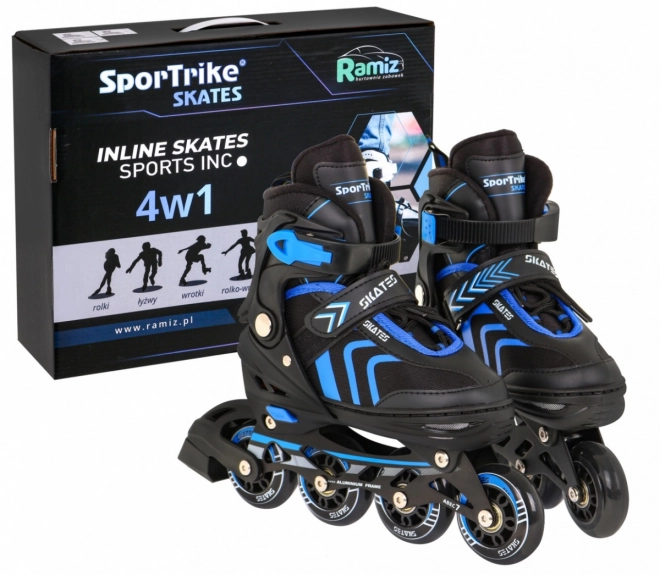 Multifunktionale Kinderskates 4-in-1 Blau Größe 39-43