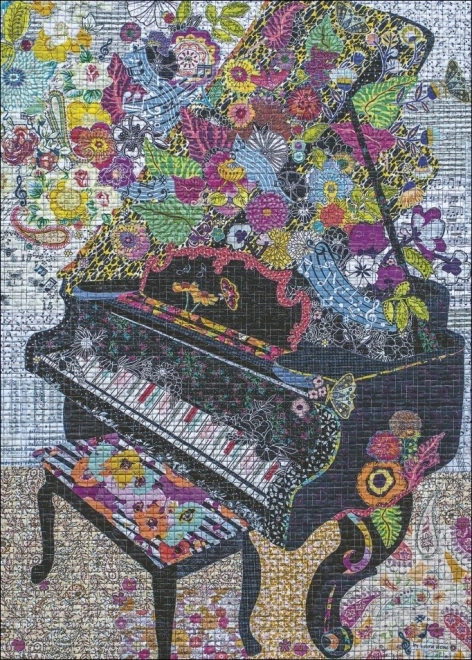 Puzzle HEYE Quilt Art: Klavier 1000 Teile