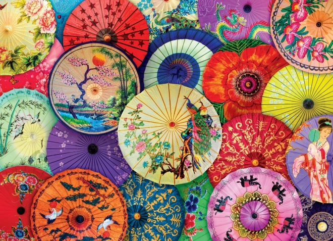 Puzzle Asiatische Regenschirme 1000 Teile Eurographics