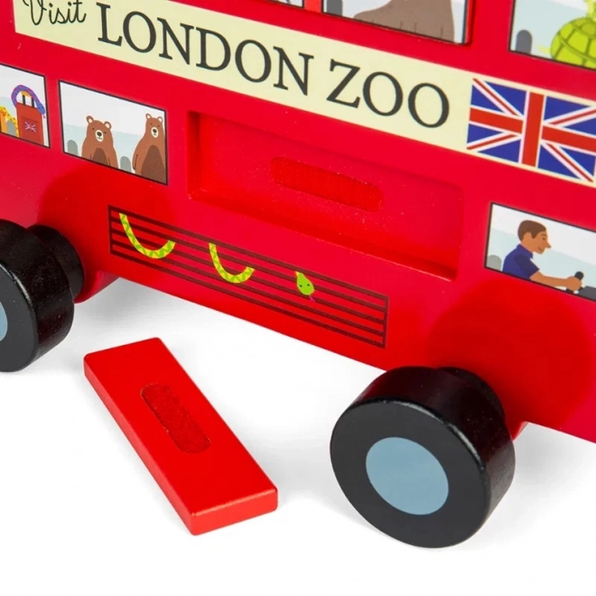 Bigjigs Spielzeug Ziehspielzeug Londoner Bus