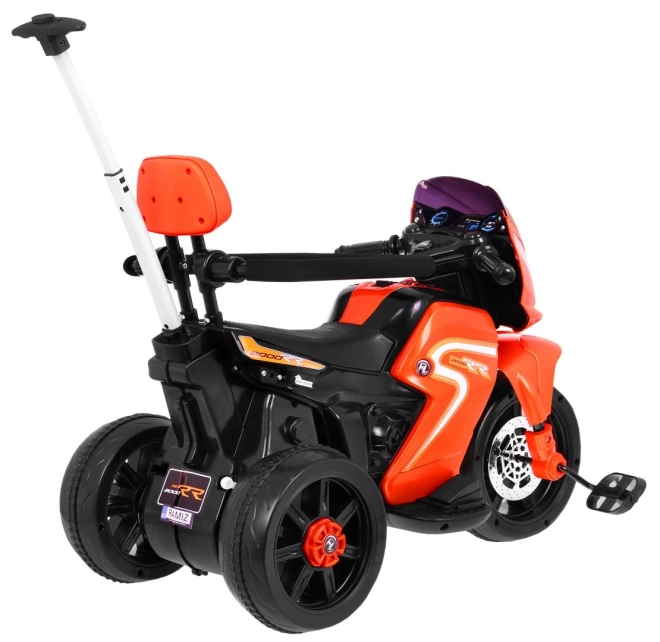 Elektrisches Dreirad 3-in-1 für Kinder Rot mit Schaumstoffgriff und Audio LED