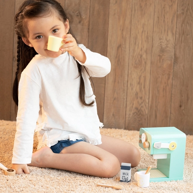 Klassik World Holzspielzeug Kaffeemaschine Set für Kinder