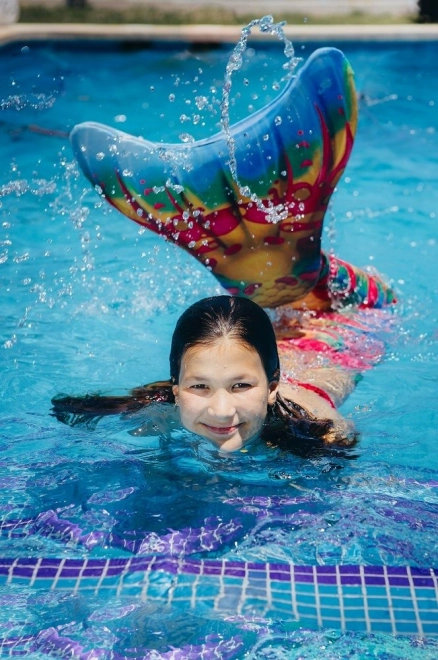 Syreni Flosse - Monoflosse zum Schwimmen Regenbogen