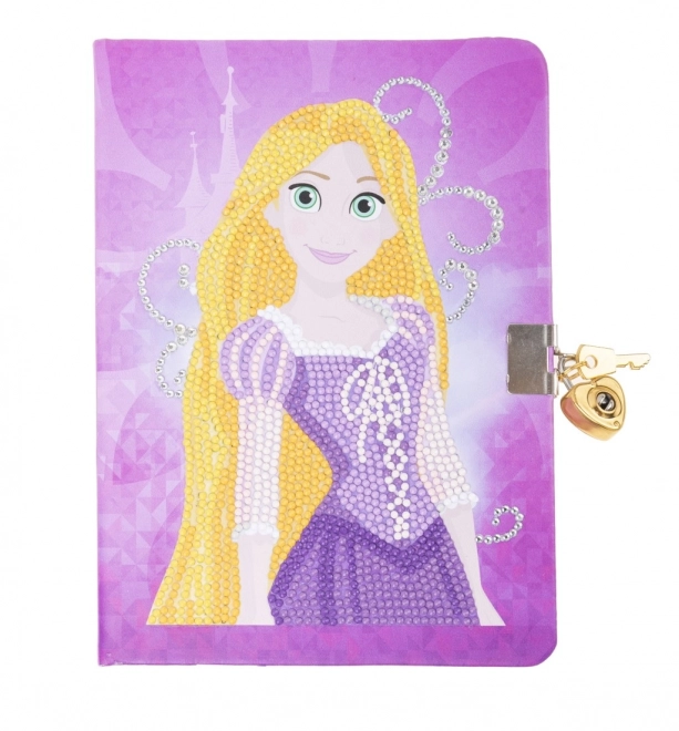 Crystal Art Block mit Schloss - Rapunzel