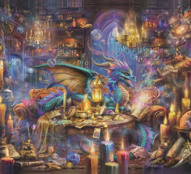 Puzzle Magische Bibliothek 3000 Teile von Ravensburger
