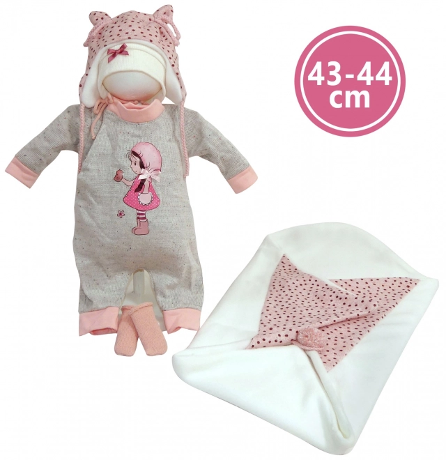 Realistische Babypuppe mit Geräuschen und weichem Körper 44 cm