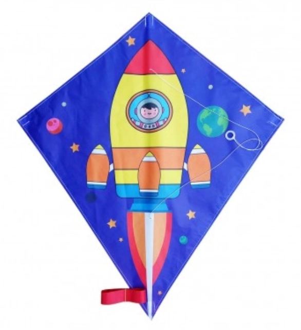 Fliegender Drache Kosmische Rakete 70x60 cm