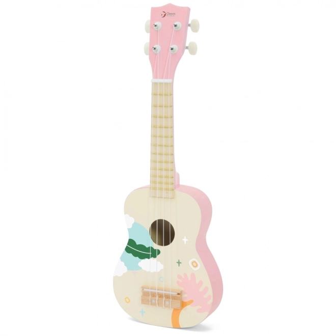 Klassik World Holz-Ukulele für Kinder - Rosa