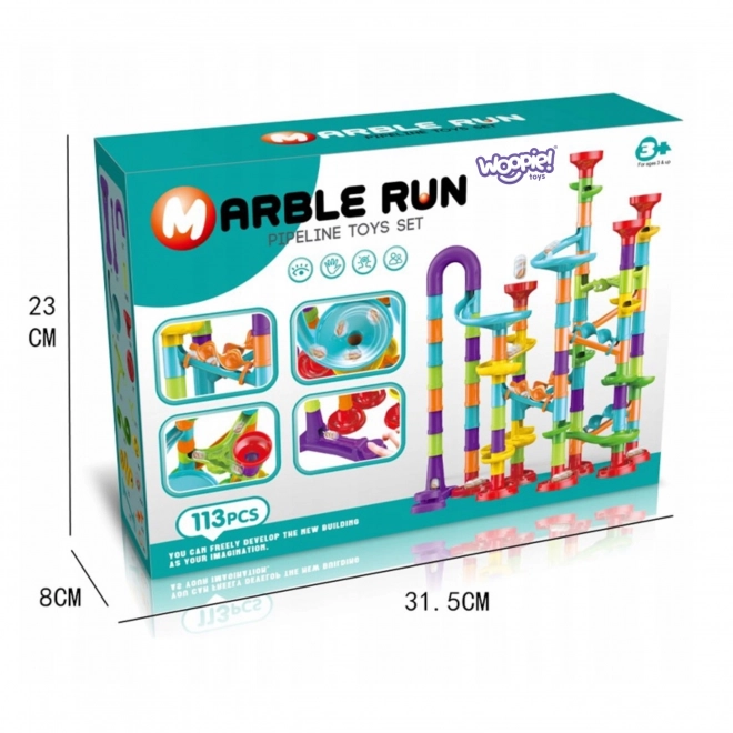Woopie Kugelbahn Spiralset 113 Teile
