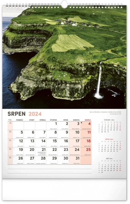 Wandkalender Landschaft 2024