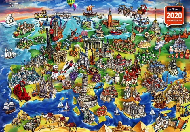 Europäische Welt Puzzle 1500 Teile