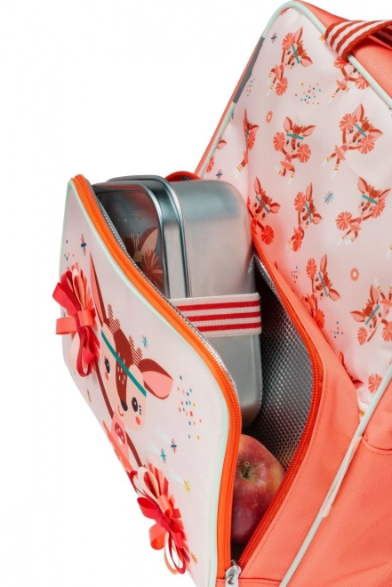 Lilliputiens - Kinder Rucksack mit Snack Tasche - Hirsch Stella