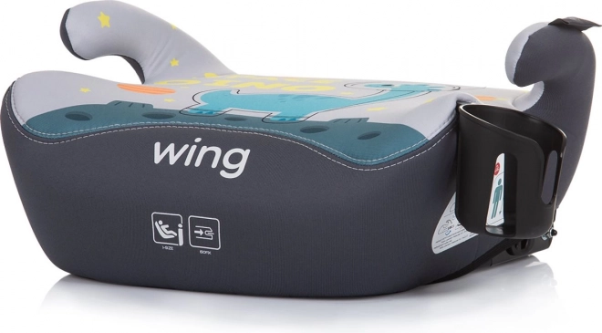 Chipolino Kindersitzerhöhung Wing i-Size 125-150cm Isofix, Space Dino