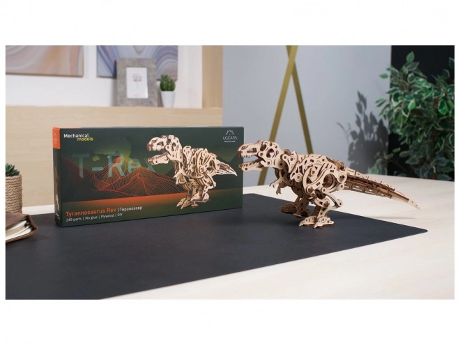 Ugears 3D Holzmechanisches Puzzle Tyrannosaurus Rex