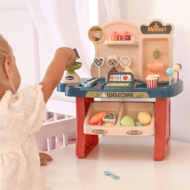 Supermarkt mit Einkaufswagen und Zubehör von Woopie