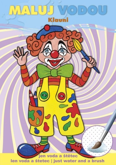 Malen mit Wasser A5 - Clowns