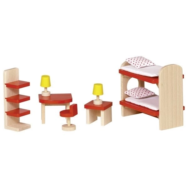 Goki Puppenhausmöbel: Kinderzimmer Basic