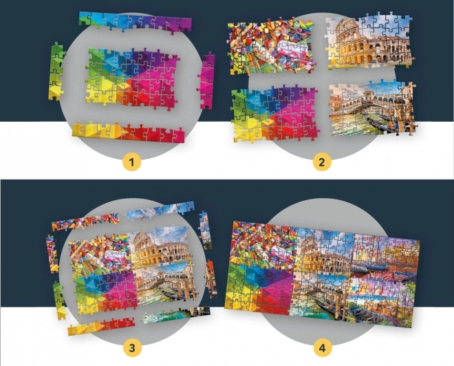 TREFL Puzzle Romantischer Sonnenuntergang: Venedig, Italien 500 Teile