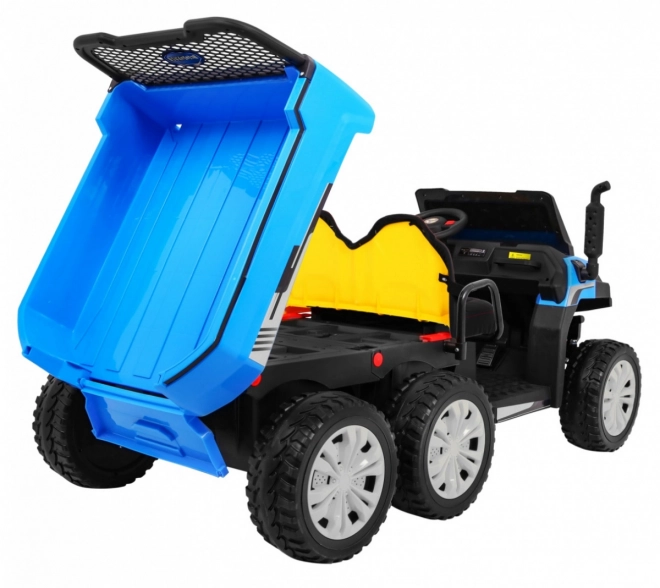 Bauernhofauto für 2 Kinder Blau + 4x4 + Fernsteuerung + Kipper + LED Audio