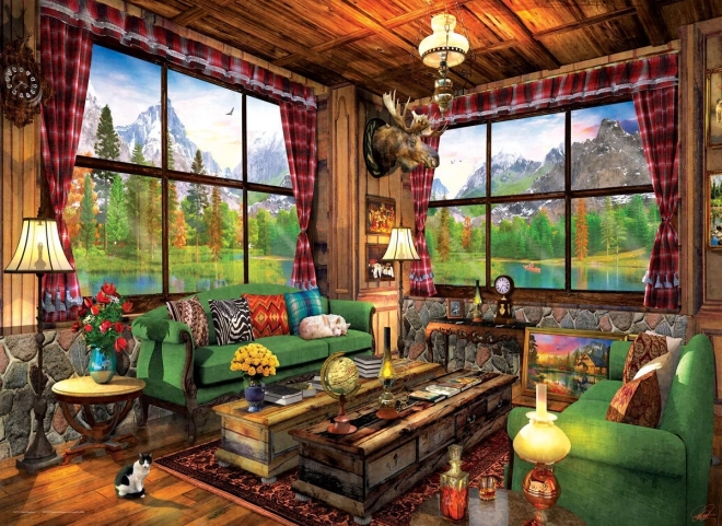 Eurographics Puzzle Gemütliche Hütte 1000 Teile