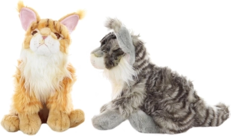 Plüsch-Maine-Coon-Katze 37 cm, umweltfreundlich
