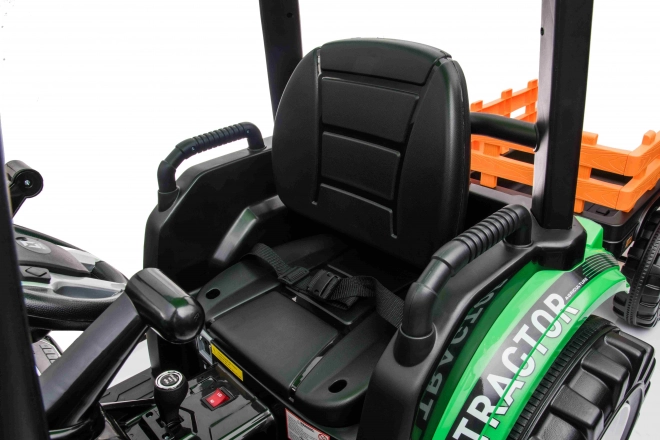 MEGA Traktor D68 mit Anhänger grün