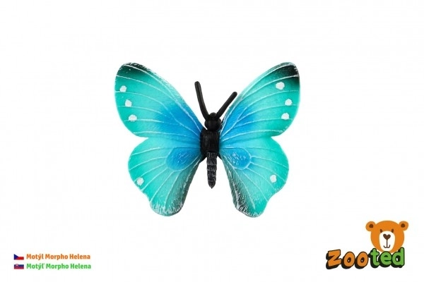 Morpho Helena Tropischer Schmetterling aus Plastik