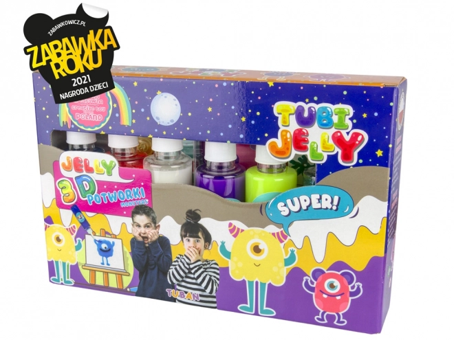 Tubi Jelly Monster Figuren Set, 6 Farben