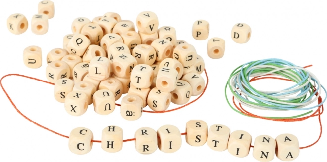 Großer Holzbuchstabenketten-Satz