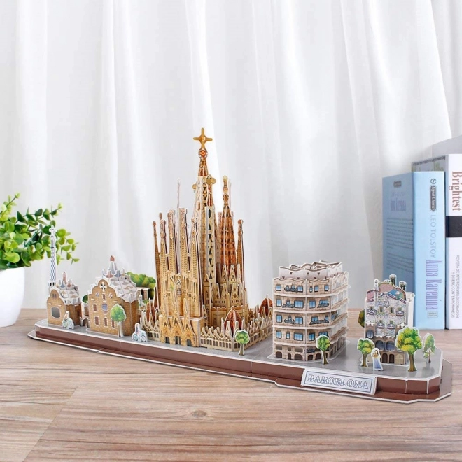 3D Panorama Puzzle Barcelona von CubicFun