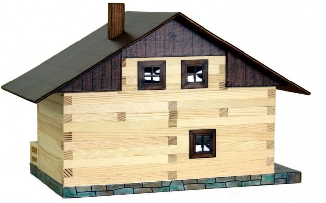 Alpenhaus – Holz-Klebebausatz 1:32