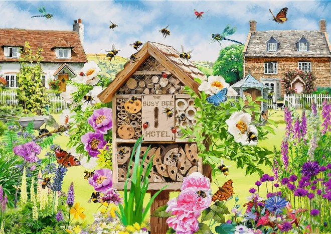 Puzzle 1000 Teile - Tea Time - Haus für Bienen