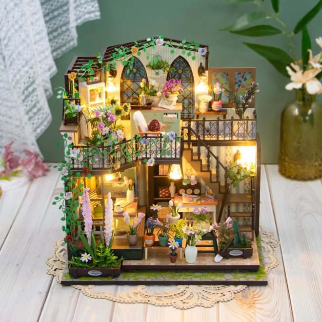 Miniaturhaus von Darcys Blumendomizil