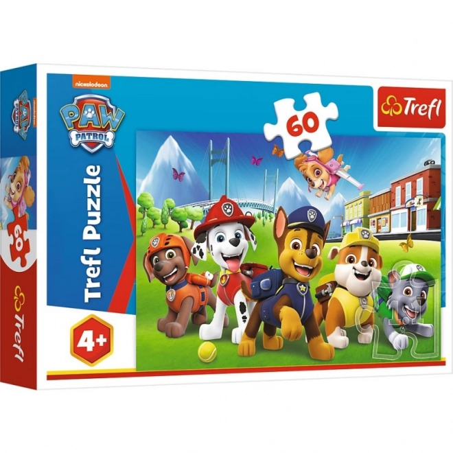 Puzzle mit 60 Teilen - Auf der Lichtung Paw Patrol