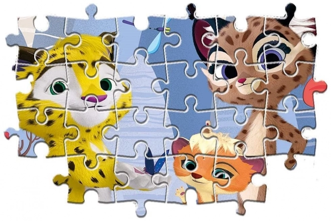 CLEMENTONI Puzzle Leo und Tig 3x48 Teile