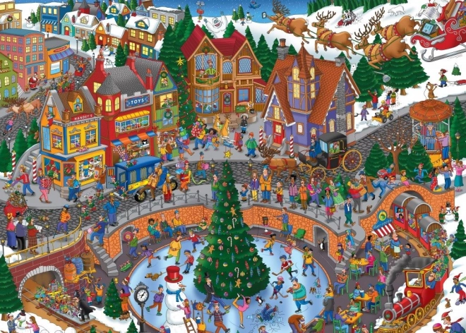 Grafika Puzzle Weihnachtschaos 500 Teile