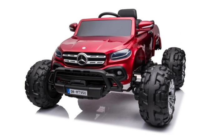 Elektrisches Auto Mercedes 4x4 Rot Lackiert