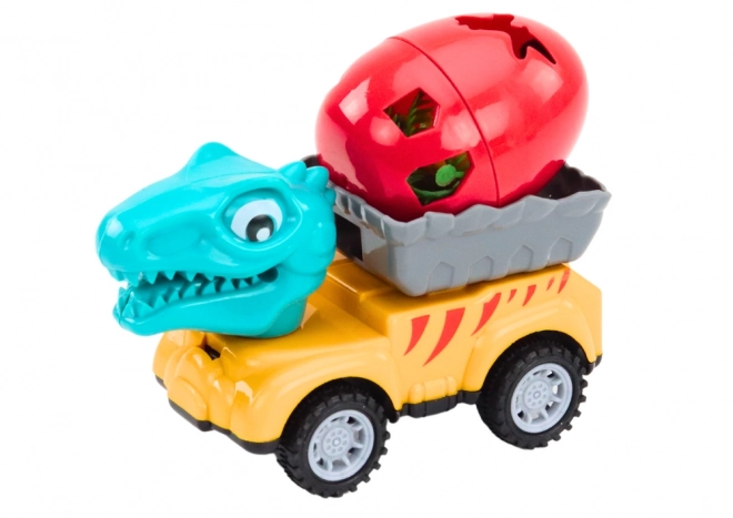 Dinosaurier-Auto mit Dino-Ei und Anhänger Spielset