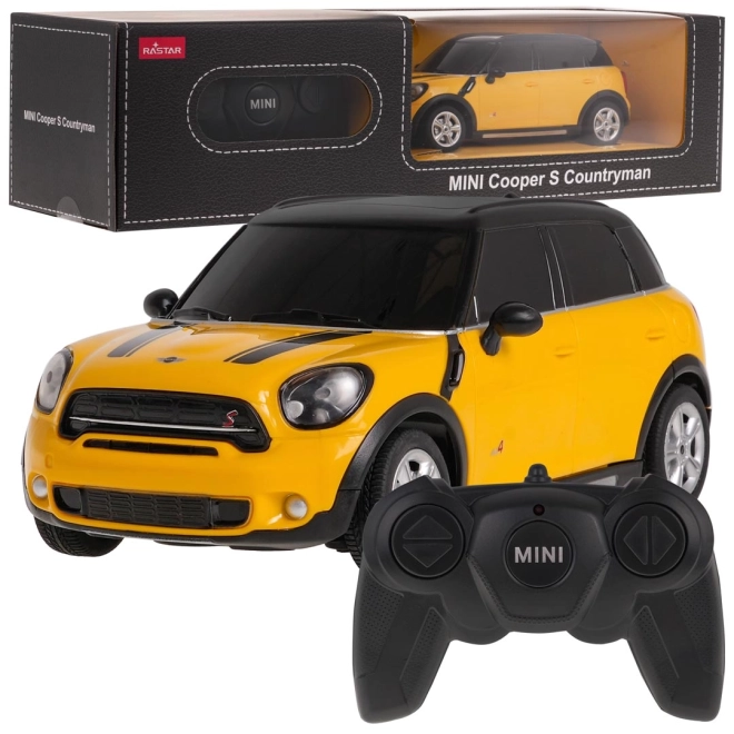 R/C Mini Countryman Rot im Maßstab 1:24 von Rastar – Gelb
