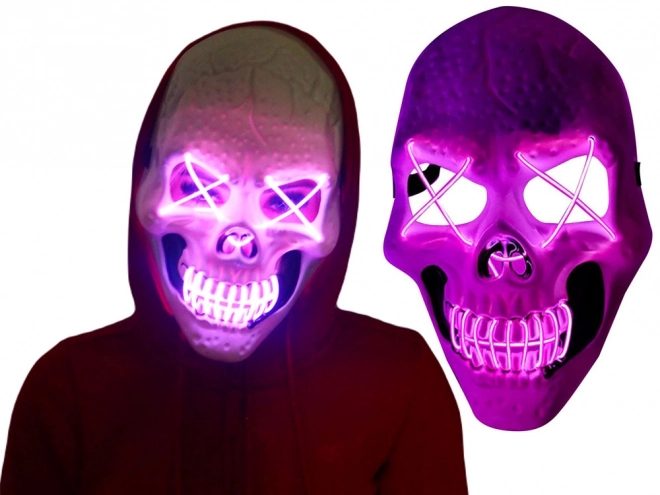 Leuchtende Skull Maske für Halloween-Partys