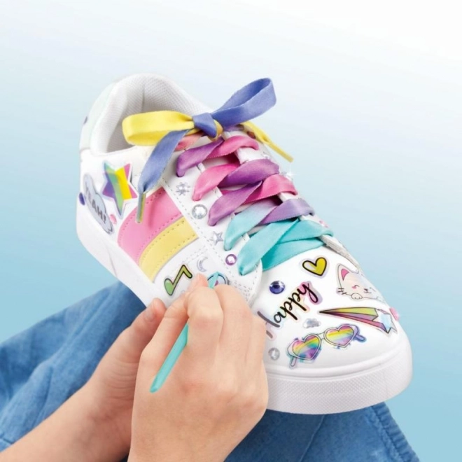 Dekorative Schuhsticker Rainbow Chic