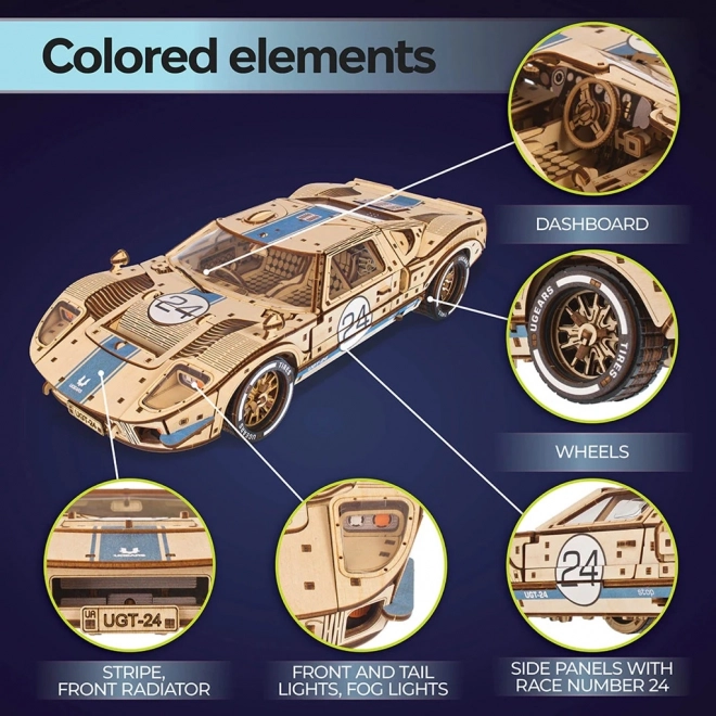 Ugears 3D Holzmechanikpuzzle Endurance Racer