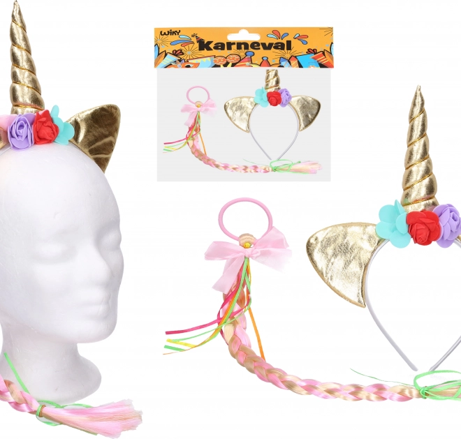 Karneval-Haarreif mit Einhorn