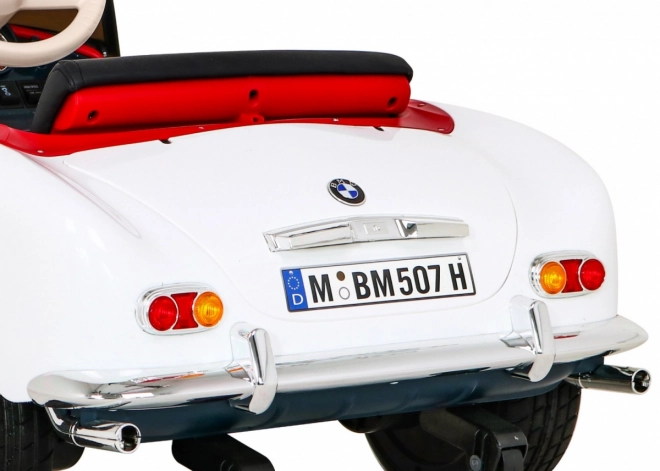 BMW 507 Retro Weißes Fahrzeug