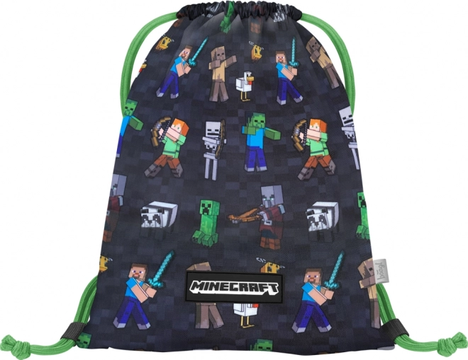 Baagl Schulset Airy MINECRAFT: Schulrucksack, Federmappe, Beutel