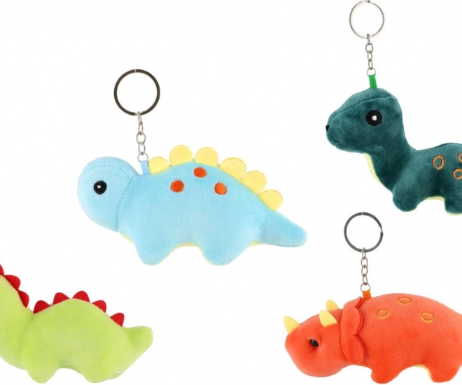 Plüschschlüsselanhänger Dinosaurier 15-18 cm vier Arten