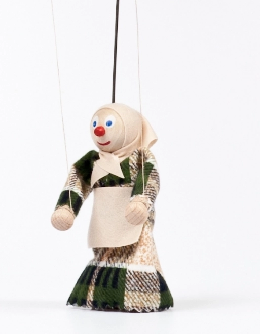 Holzmarionette Babička Anežka